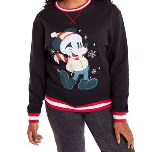 Disney Store Mickey Mouse Festive Sweatshirt Size Large